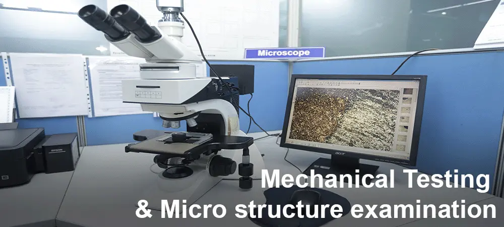 MICROSTRUCTURE EXAMINATION Test
